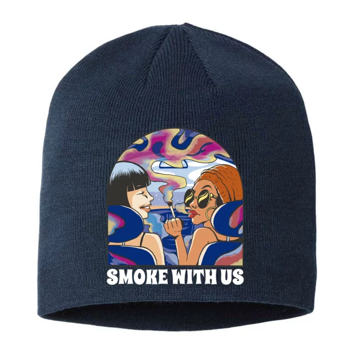 Smoke With Us Weed Females 8 1/2in Sustainable Knit Beanie