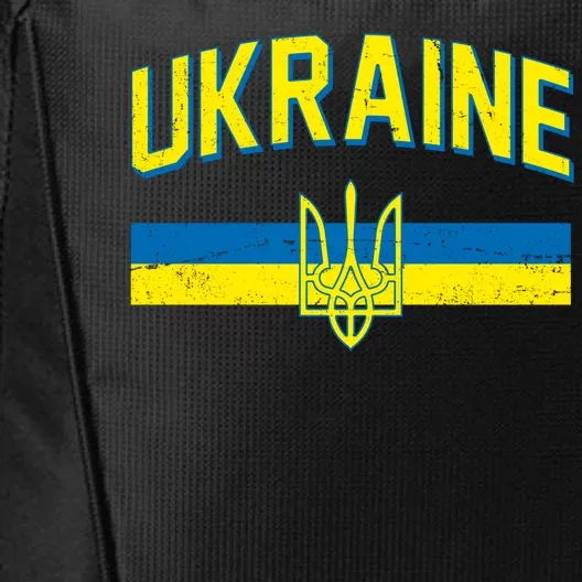 Stand With Ukraine Ukrainian Flag Coat Of Arms City Backpack