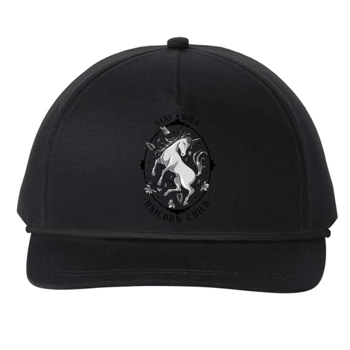 Stay Wild Unicorn Child Snapback Five-Panel Rope Hat