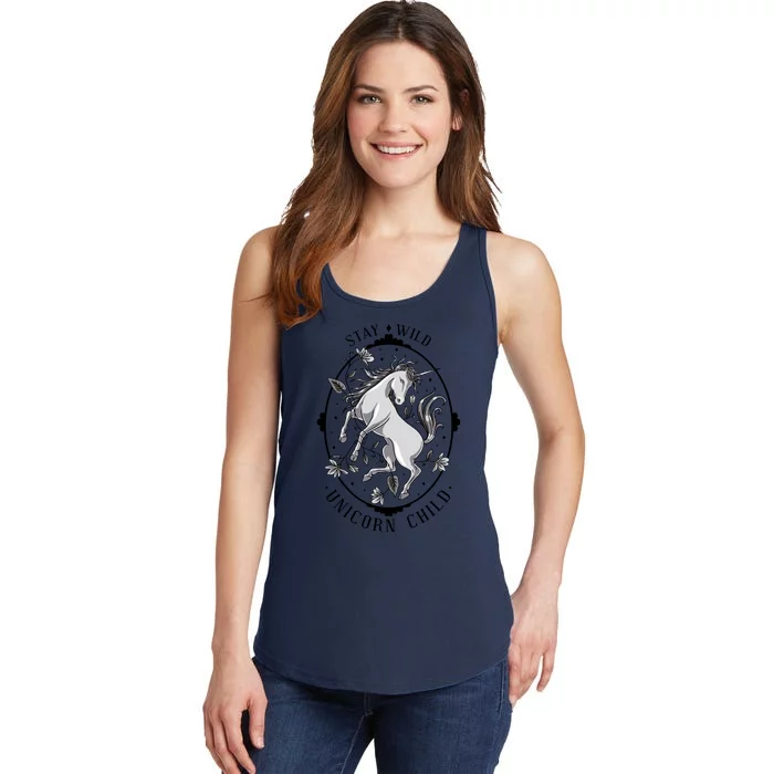 Stay Wild Unicorn Child Ladies Essential Tank