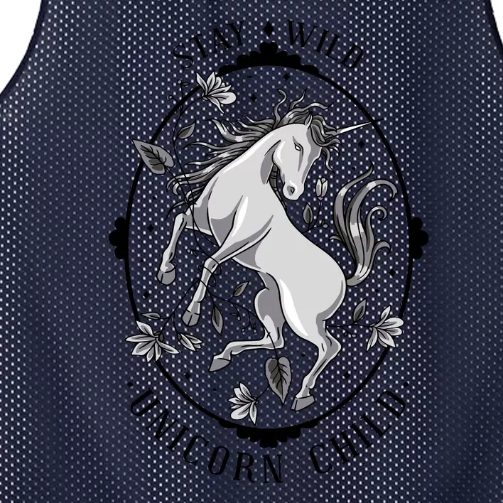 Stay Wild Unicorn Child Mesh Reversible Basketball Jersey Tank