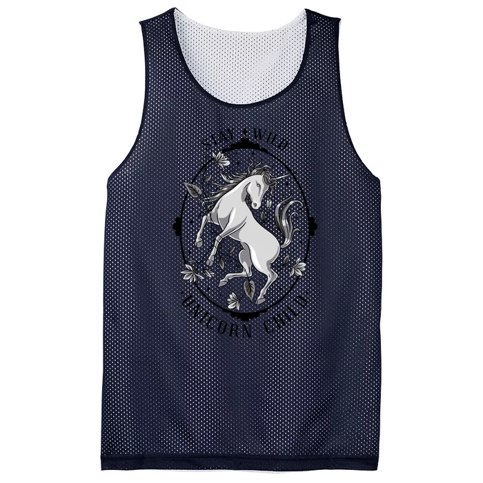 Stay Wild Unicorn Child Mesh Reversible Basketball Jersey Tank