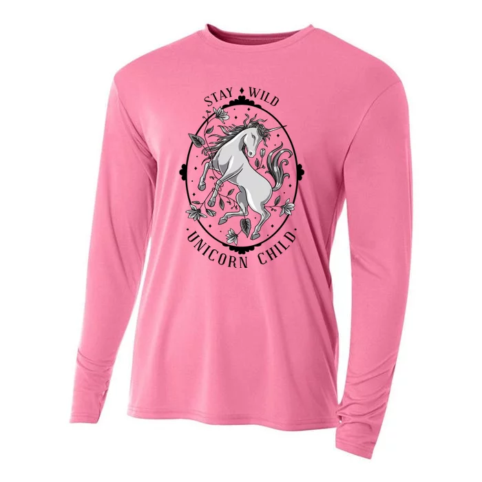 Stay Wild Unicorn Child Cooling Performance Long Sleeve Crew