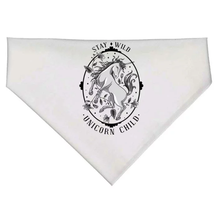 Stay Wild Unicorn Child USA-Made Doggie Bandana