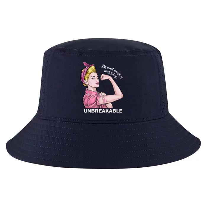 Strong Warrior Unbreakable Breast Cancer Awareness Funny Gift Cool Comfort Performance Bucket Hat