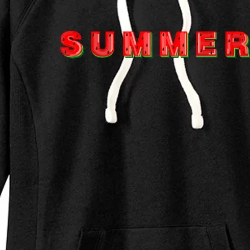 Summer Watermelon Vacation Women's Fleece Hoodie