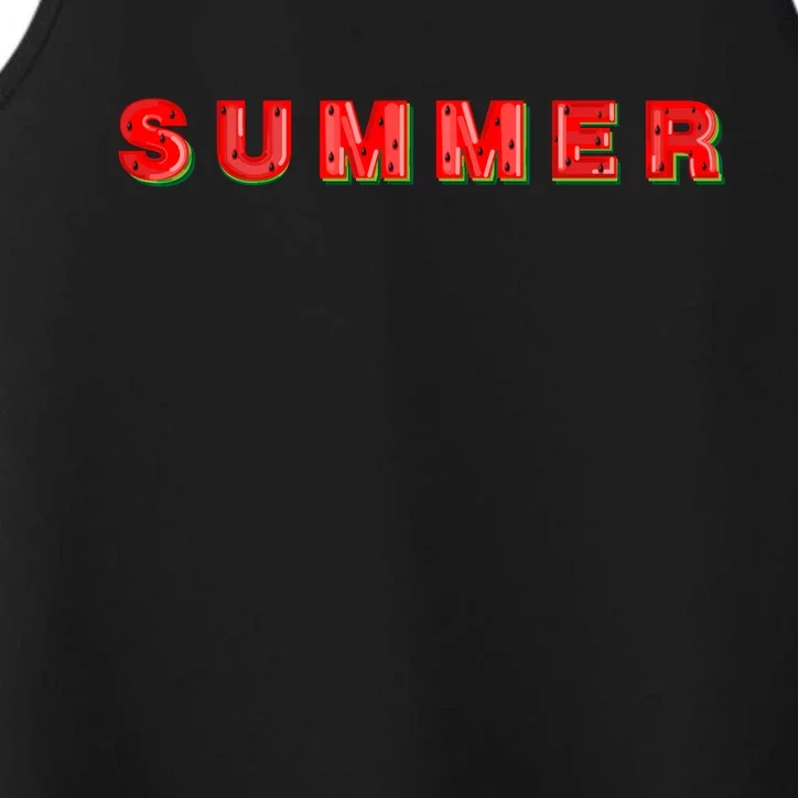 Summer Watermelon Vacation Performance Tank