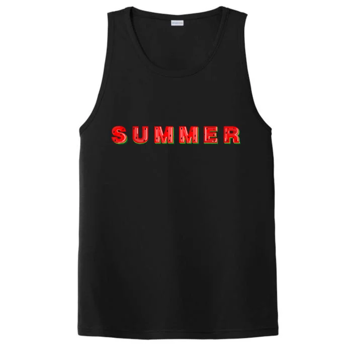 Summer Watermelon Vacation Performance Tank