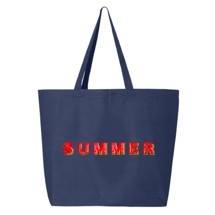 Summer Watermelon Vacation 25L Jumbo Tote