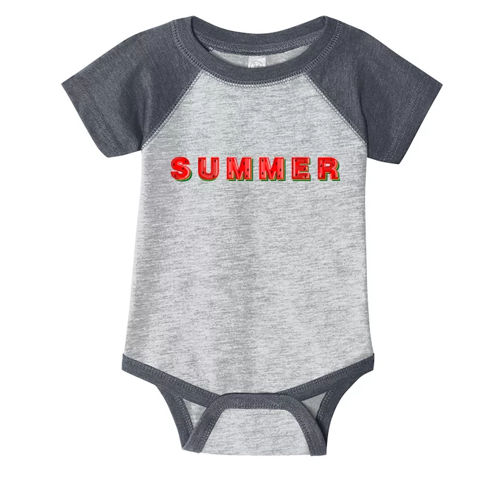 Summer Watermelon Vacation Infant Baby Jersey Bodysuit