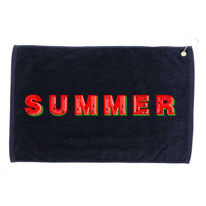 Summer Watermelon Vacation Grommeted Golf Towel