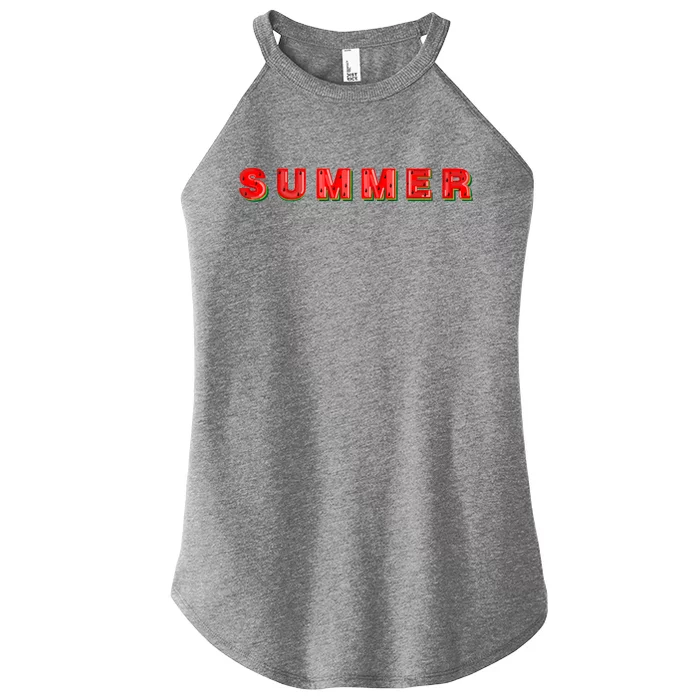 Summer Watermelon Vacation Women’s Perfect Tri Rocker Tank