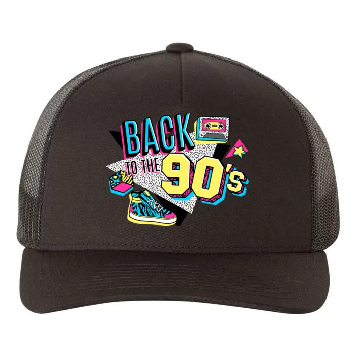 S WoS Vintage Retro Back To 90S Graphic Design Yupoong Adult 5-Panel Trucker Hat