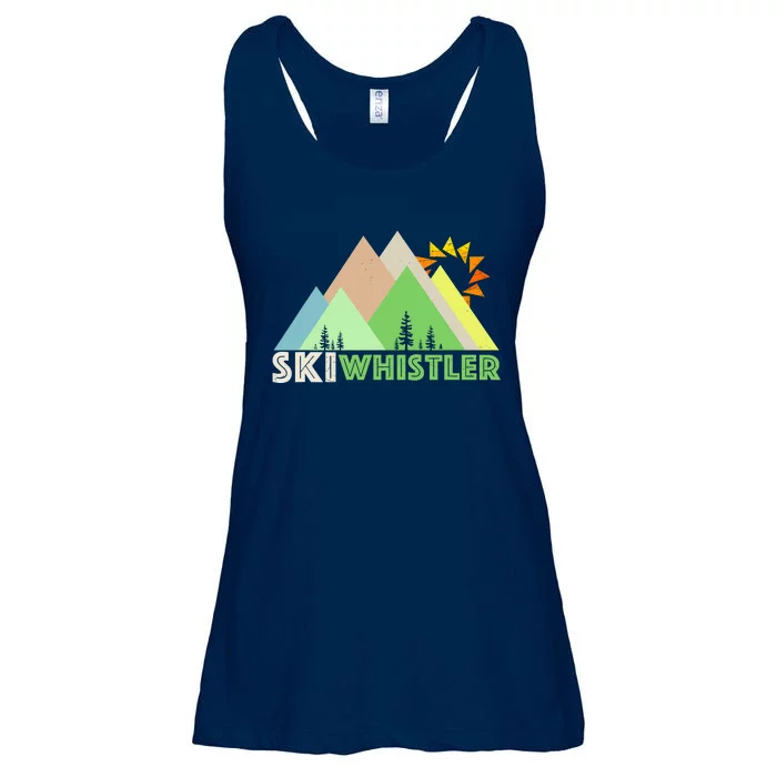 Ski Whistlerretro Vintage Whistler Bc Ladies Essential Flowy Tank