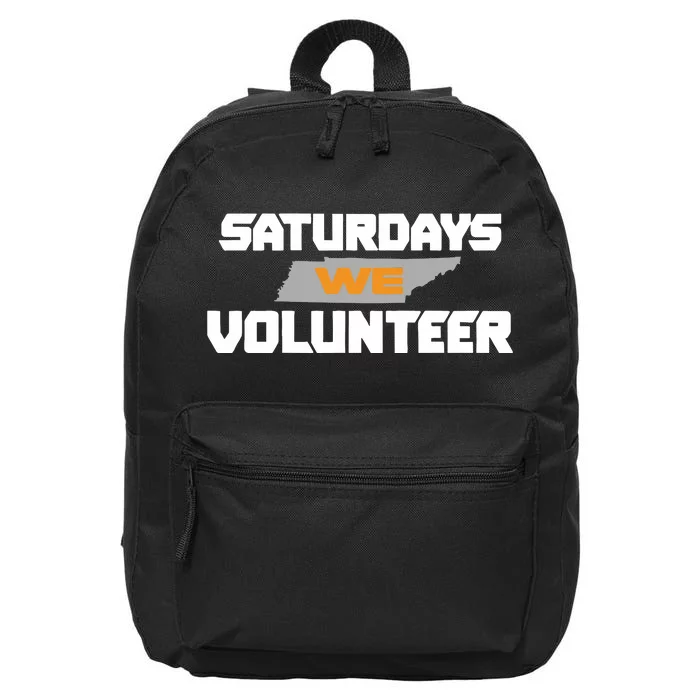 Saturdays We Volunteer Tennessee Football 16 in Basic Backpack