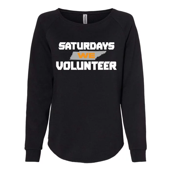 Saturdays We Volunteer Tennessee Football Womens California Wash Sweatshirt