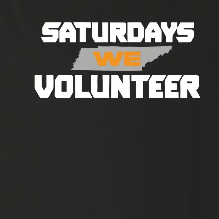 Saturdays We Volunteer Tennessee Football Toddler Long Sleeve Shirt