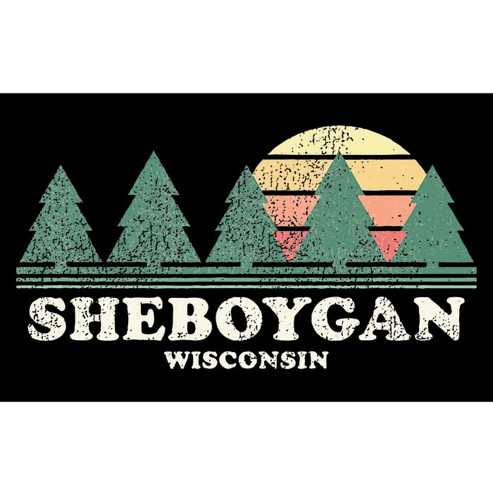 Shegan Wi Vintage Throwback Retro 70s Design Bumper Sticker