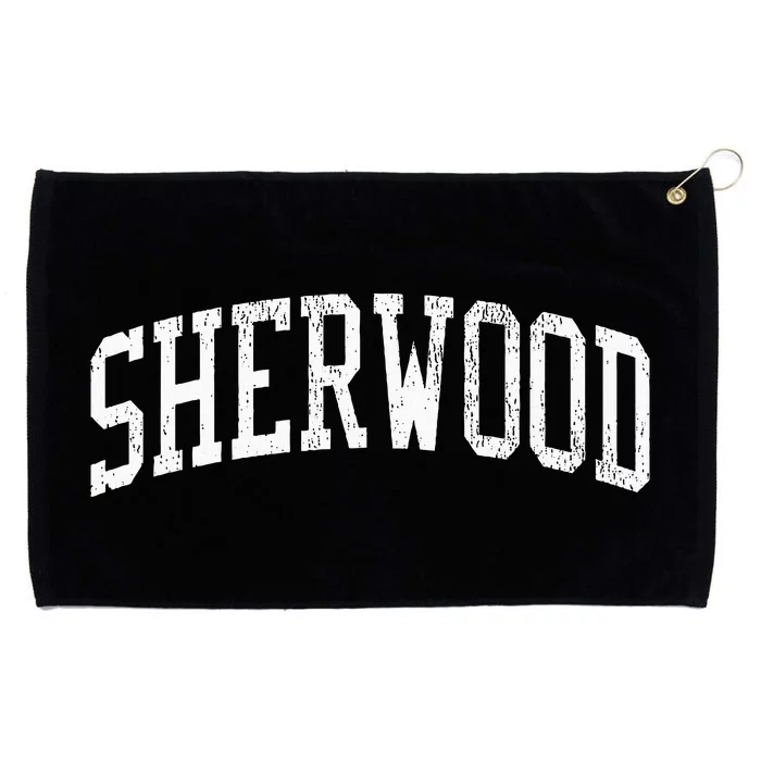 Sherwood Wi Vintage Athletic Sports Grommeted Golf Towel