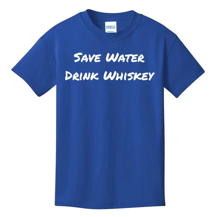 Save Water Whiskey Gift Kids T-Shirt