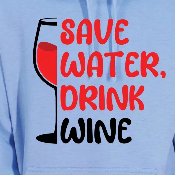 Save Water Wine Winemaker Wine Gift Unisex Surf Hoodie