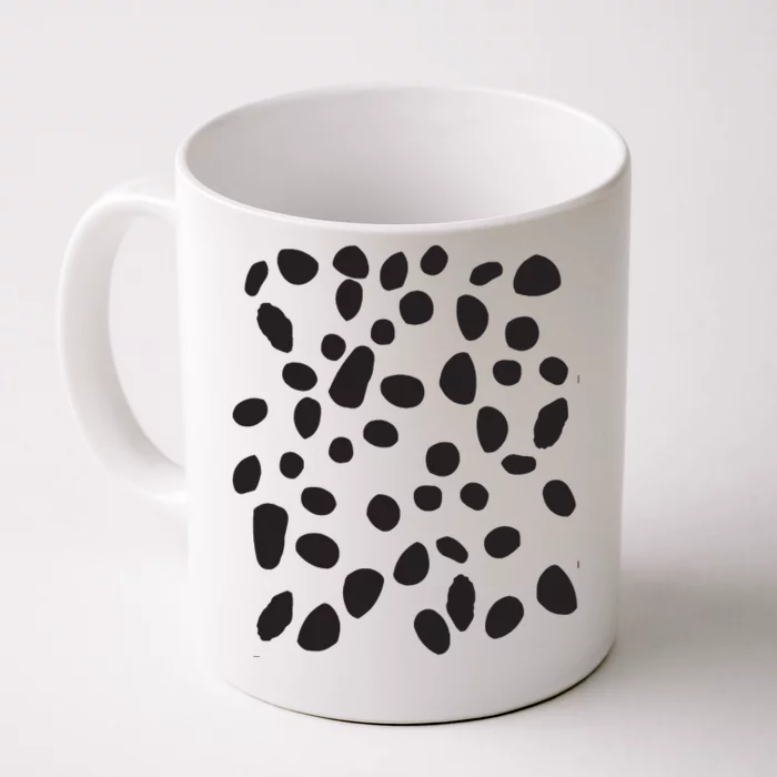 Spotted White With Black Polka Dots Dalmatian Front & Back Coffee Mug