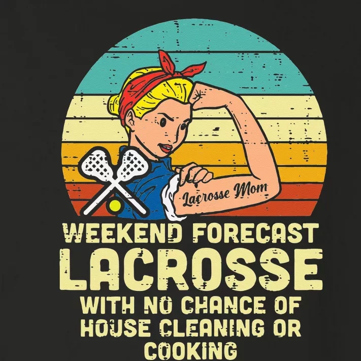 Strong Woman Weekend Forecast Lacrosse Mom Lax Mama Toddler Long Sleeve Shirt