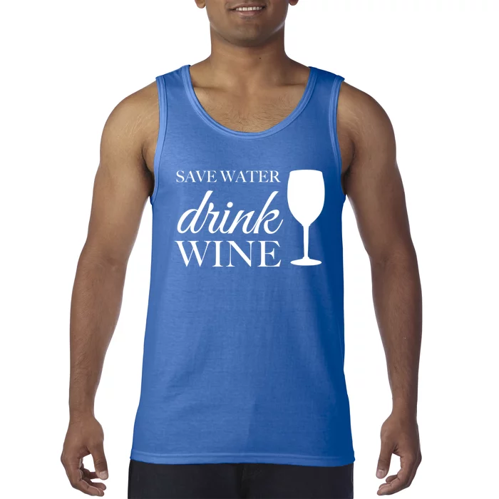 Save Water Wine Gift Tank Top