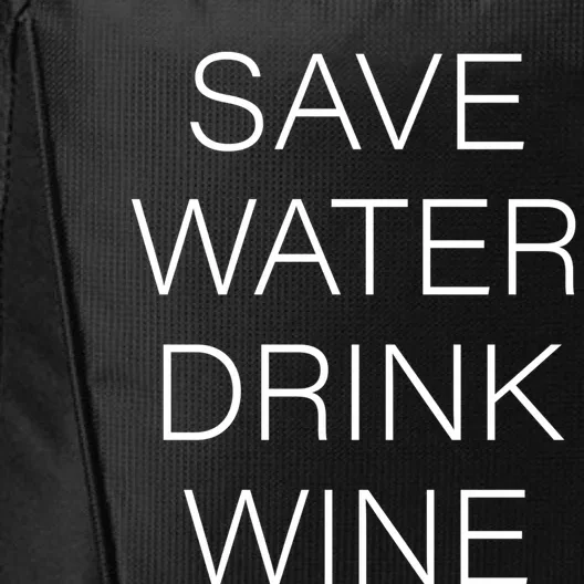 Save Water Wine Typographic Cute Gift City Backpack