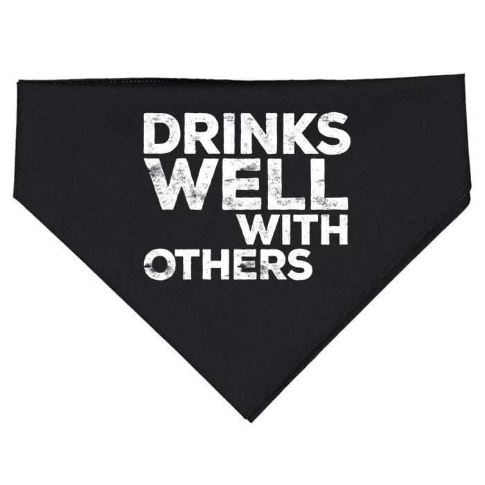 S Well With Others Great Gift Funny Ing Funny Gift Cute Gift USA-Made Doggie Bandana