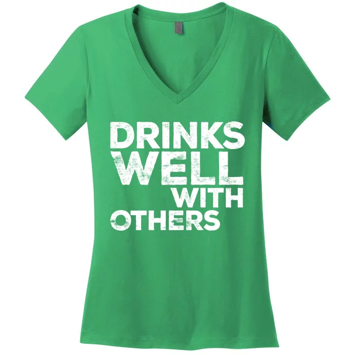 S Well With Others Great Gift Funny Ing Funny Gift Cute Gift Women's V-Neck T-Shirt