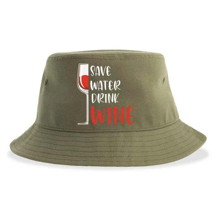 Save Water Wine Winemaker Wine Gift Sustainable Bucket Hat