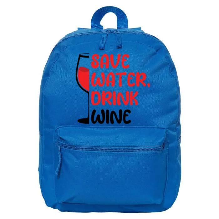 Save Water Wine Winemaker Wine Gift 16 in Basic Backpack