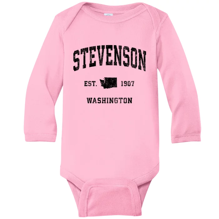 Stevenson Washington Wa Vintage Athletic Baby Long Sleeve Bodysuit