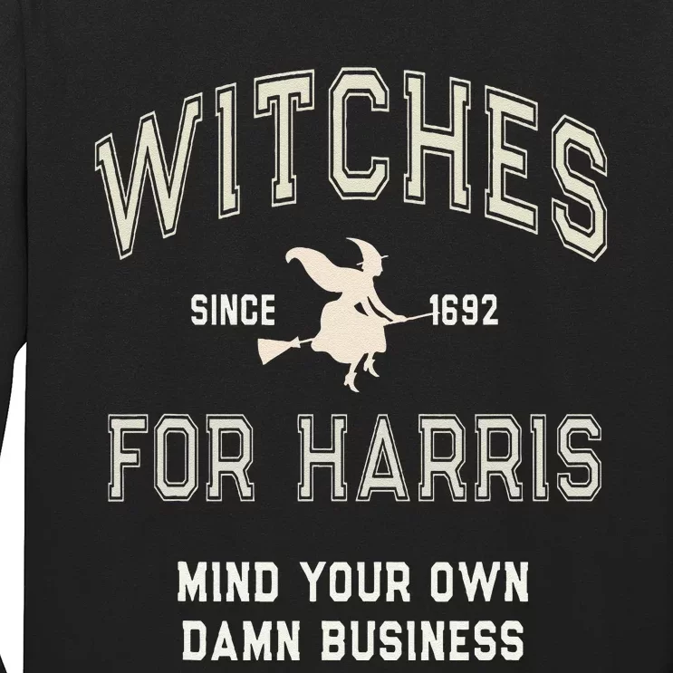 Spooky Witchy Witches For Kamala Harris Voting Club Myodb Long Sleeve Shirt