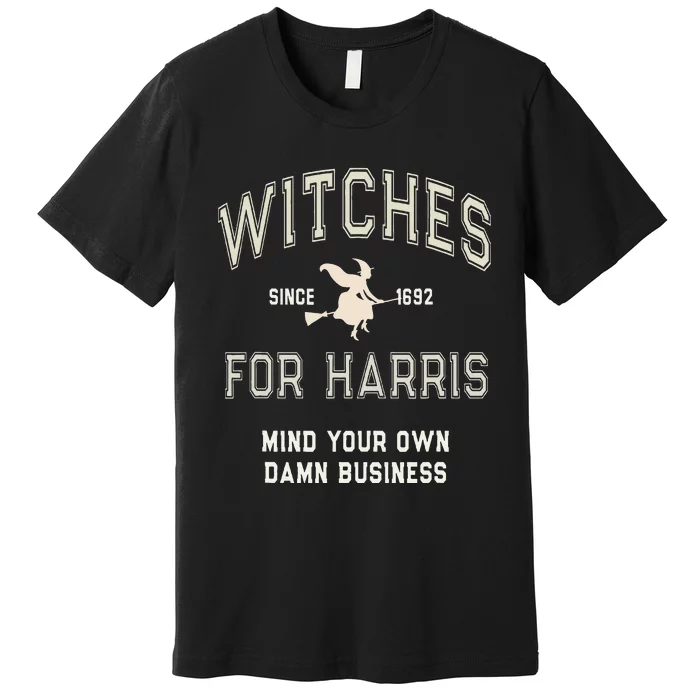 Spooky Witchy Witches For Kamala Harris Voting Club Myodb Premium T-Shirt