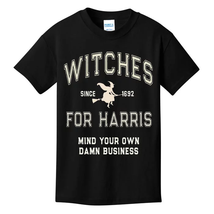 Spooky Witchy Witches For Kamala Harris Voting Club Myodb Kids T-Shirt