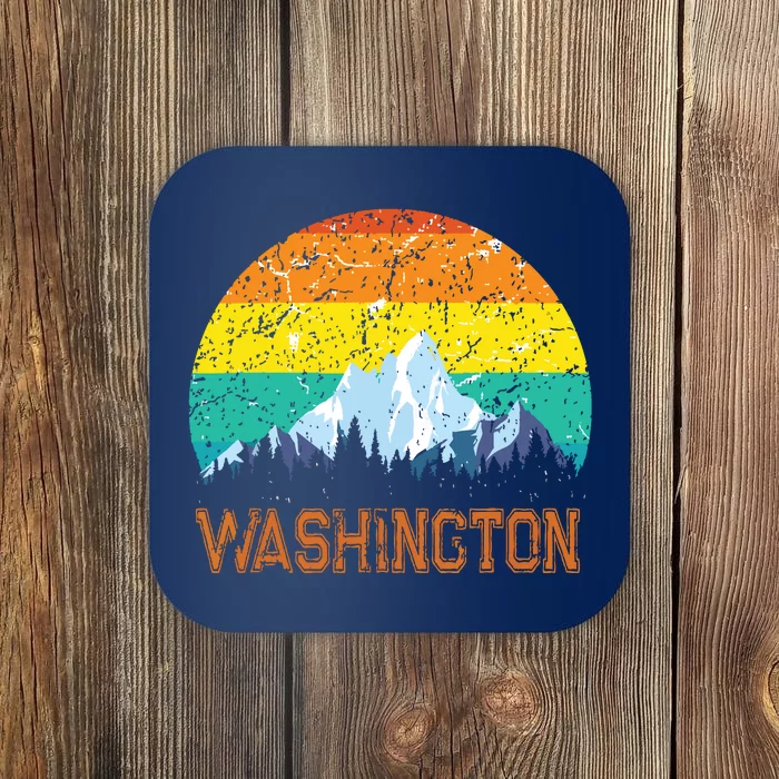 Sunset Washington Wa Souvenir Love Vintage State Outfit Coaster