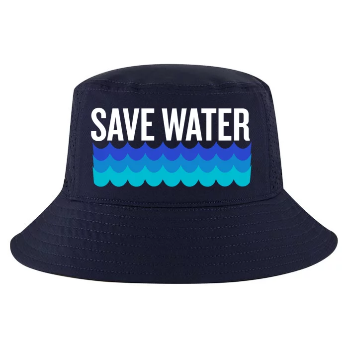 Save Water With Blue Wave Graphic For Climate Change Gift Cool Comfort Performance Bucket Hat