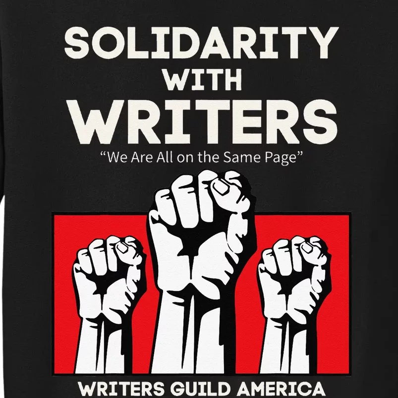 Solidarity With Writers Guild Of America On Strike WGA Retro Sweatshirt