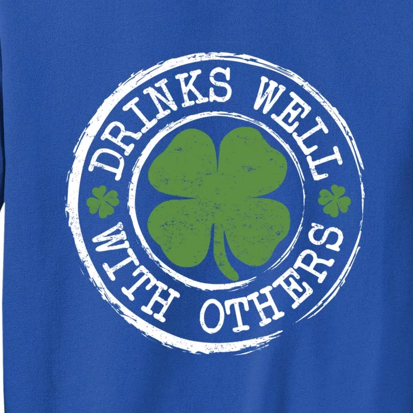 S Well With Others Shamrock Irish Beer St Patricks Day Funny Gift Sweatshirt