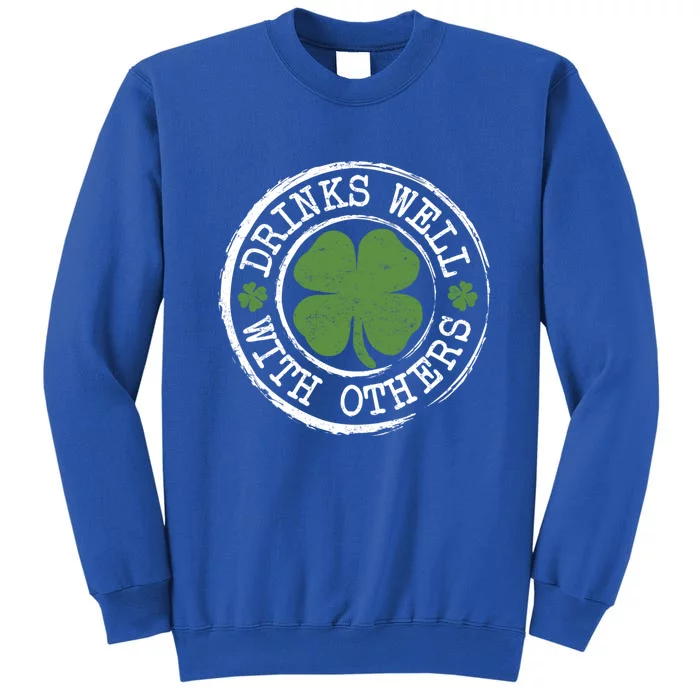 S Well With Others Shamrock Irish Beer St Patricks Day Funny Gift Sweatshirt