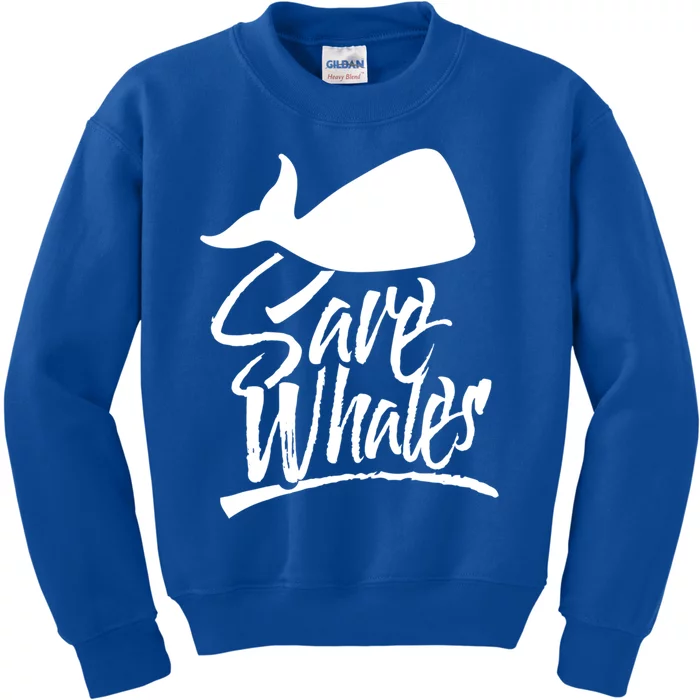 Save Whales Whaler Whale Rescue Whaling Awareness Meaningful Gift Kids Sweatshirt