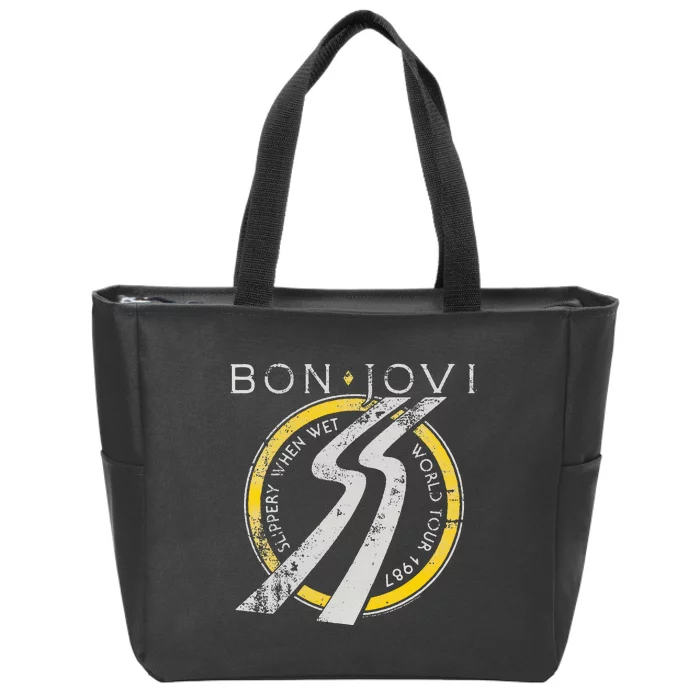 Slippery When Wet World Zip Tote Bag