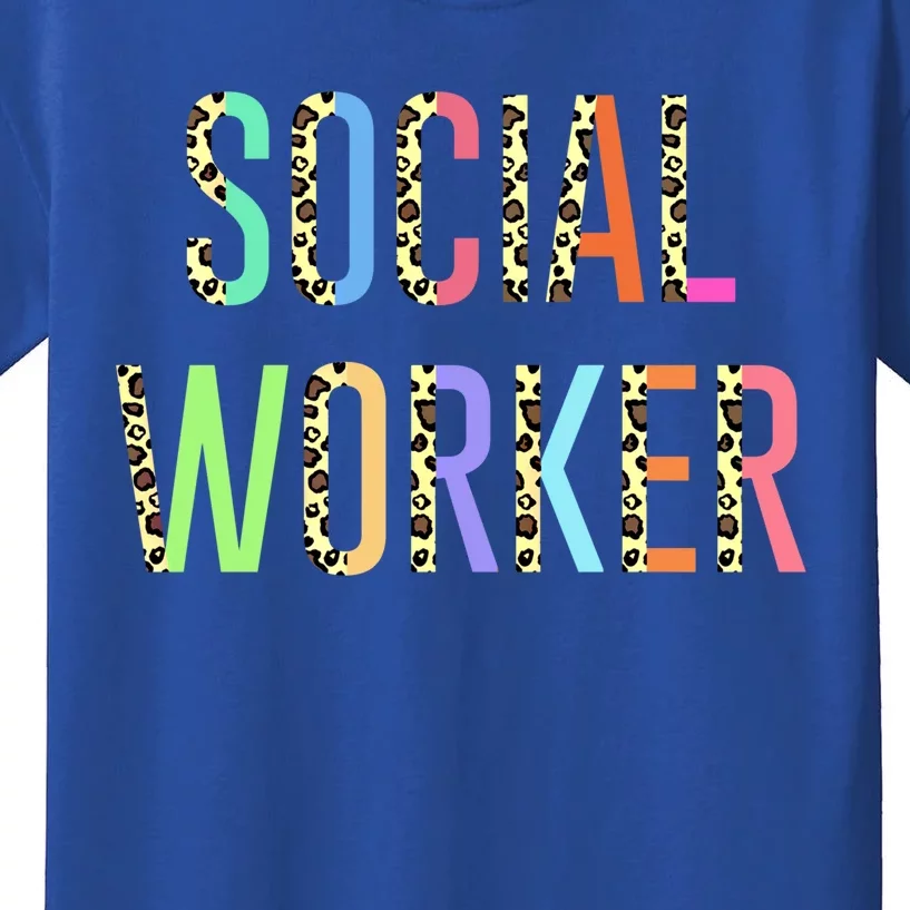 Social Worker Work Msw Masters Degree Graduation Bsw Gift Kids T-Shirt