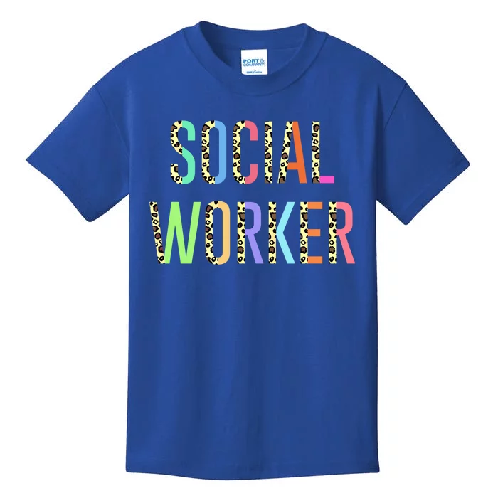 Social Worker Work Msw Masters Degree Graduation Bsw Gift Kids T-Shirt