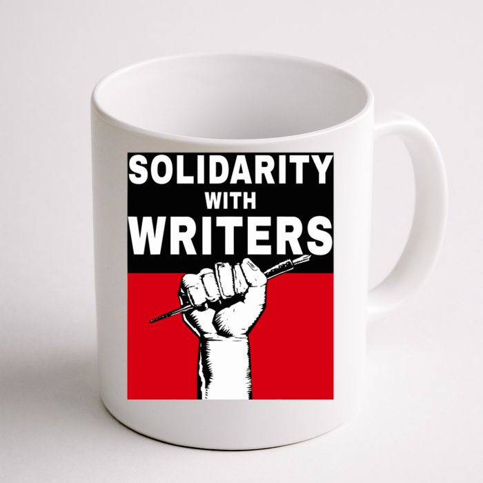 Solidarity With Writers Guild Of America On Strike Front & Back Coffee Mug