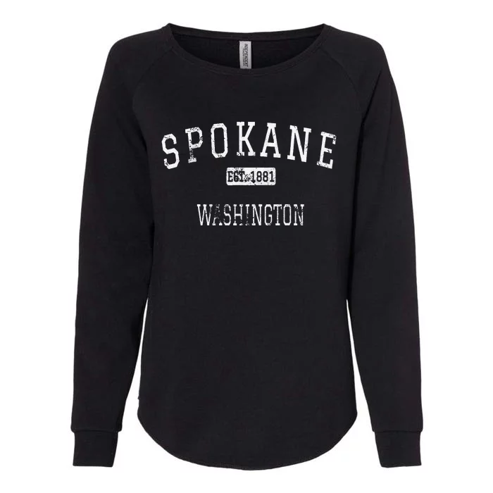 Spokane Washington WA Vintage Womens California Wash Sweatshirt