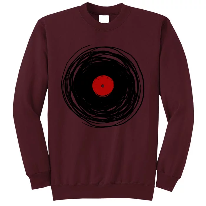 Spinning Within With A Vinyl Record... Tall Sweatshirt