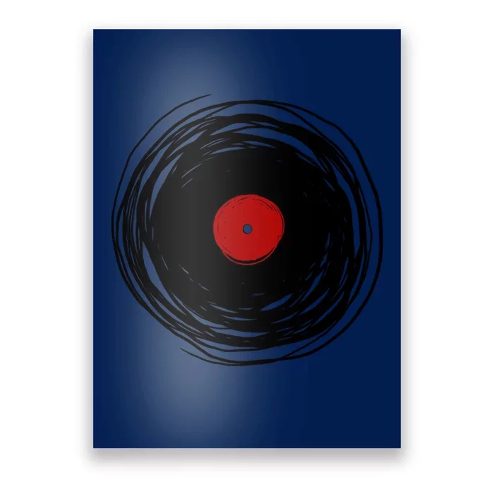 Spinning Within With A Vinyl Record... Poster